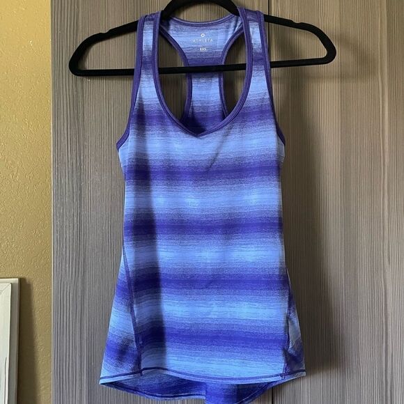 Athleta Chi Ombré Athletic Striped Tank Top - Picture 1 of 8